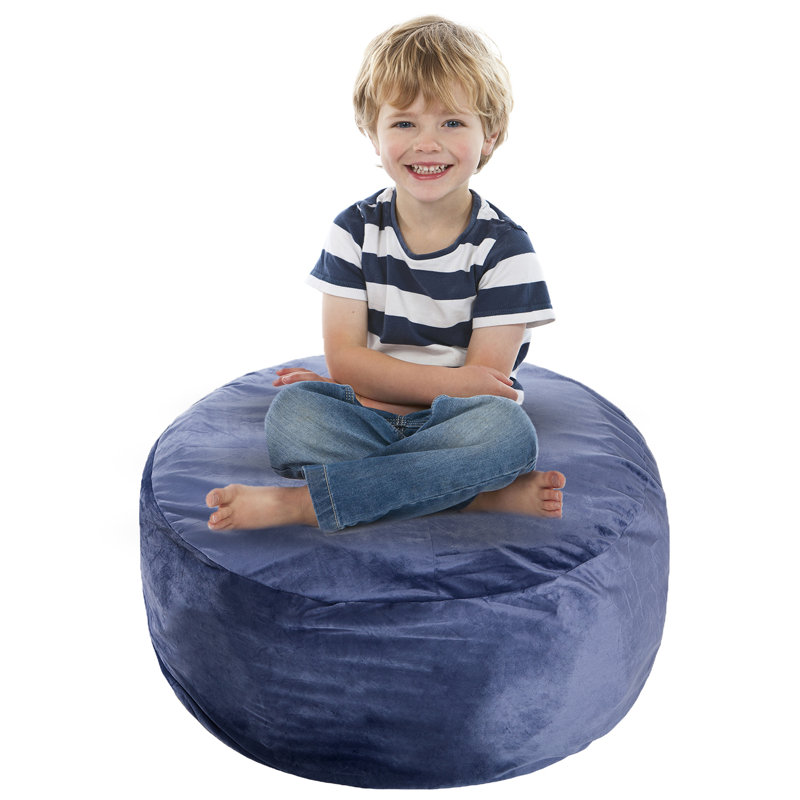 Étui à billes Trule Microplush, Fausse fourrure bleu marine