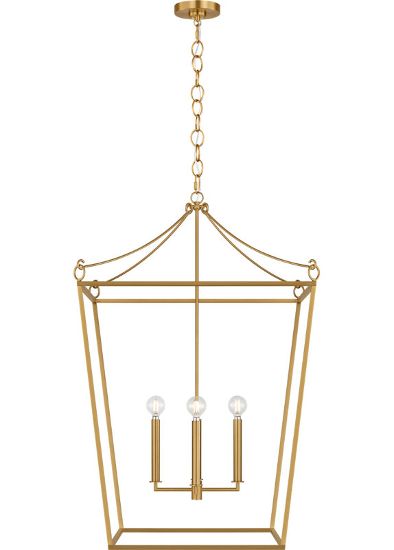 Carlyle Lantern, Burnished Brass, 4, 102.75" H x 24.38" W  x 24.38" D