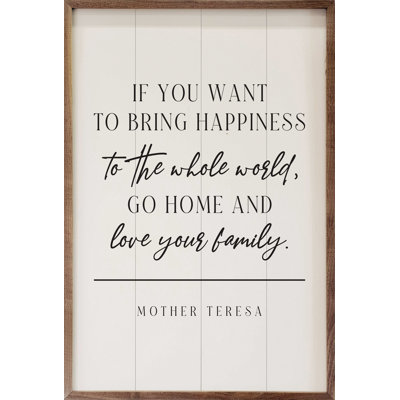 «To Apping Happiness Mother Teresa White»