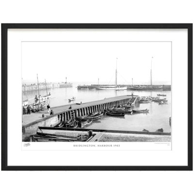 Bridlington, Harbour 1903 by Francis Frith - Single Picture Frame Print