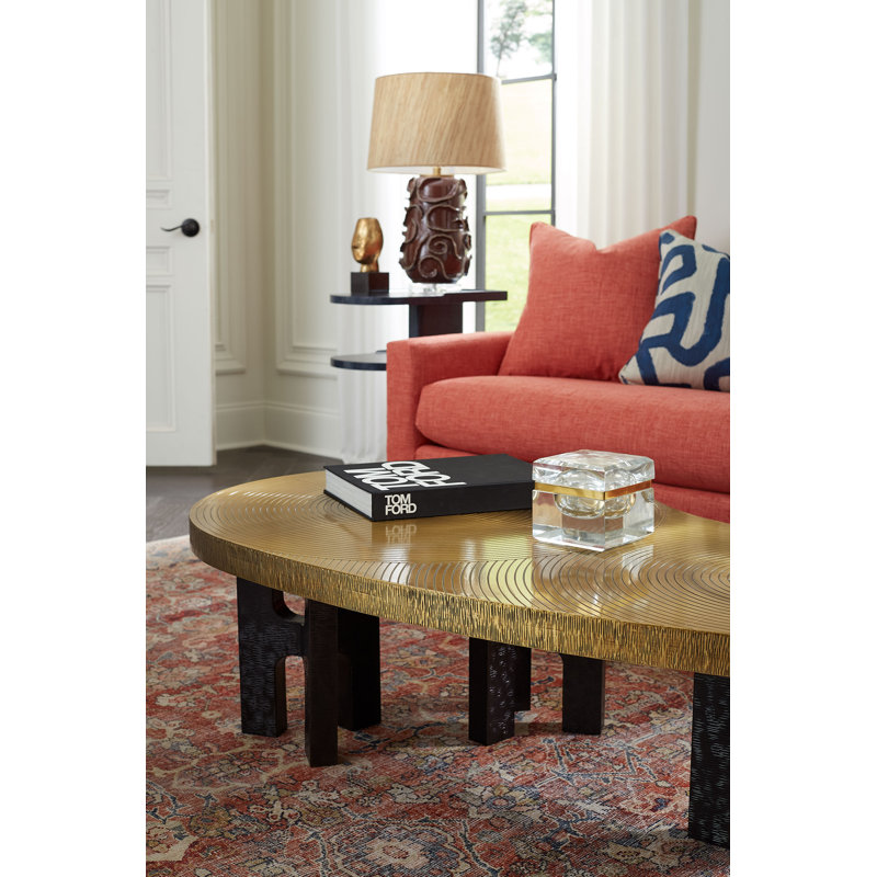Coffee Table, Antique Brass