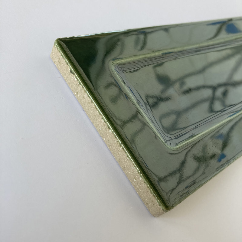 Caudro 3" x 9" Ceramic Vintage Subway Tile, Terra