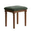 Tabouret de maquillage 15,75 po l Hêtre massif traditionnel avec pieds tournés-1328124492-1328124495