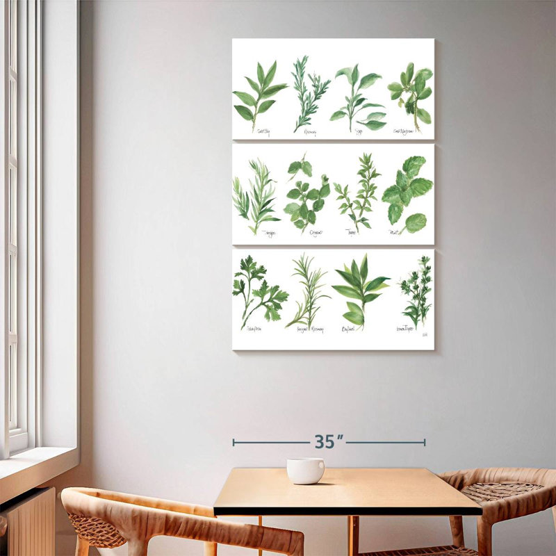 Harnek Herb Chart, 65" H x 42" W