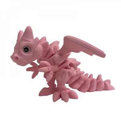 3D Printed Winged Dragon Figurine