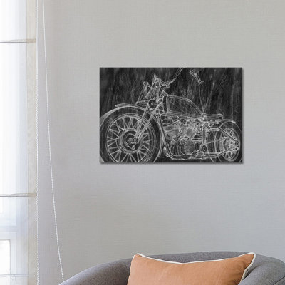 « Moto Mechanical sketch II » par Ethan Harper, reproduction d’art