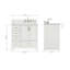 Meuble-lavabo simple avec plateau Abshire 37-93359248