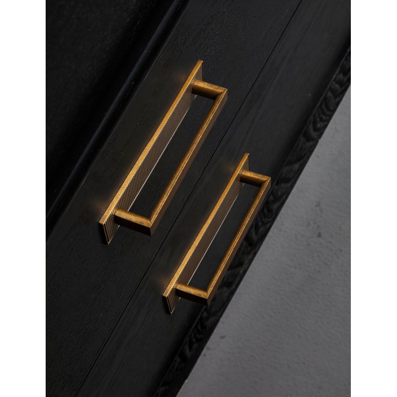 Classical Bar Pull With Backplate(G017) Multipack, 5", Antique Brass