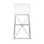 Medallion Upholstered Bar Stool with Metal Frame-342386854-342386857-342386858