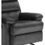 Fauteuil inclinable manuel rembourré avec accoudoirs rembourrés Davis-461570241
