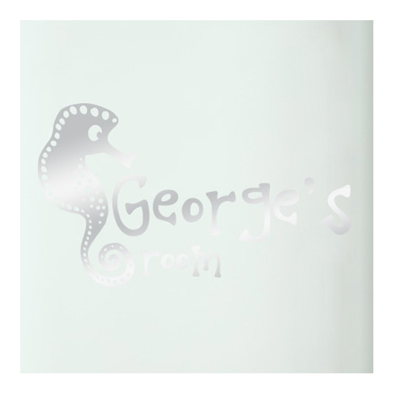 Nautical & Beach Wall Decal, Shiny Silver