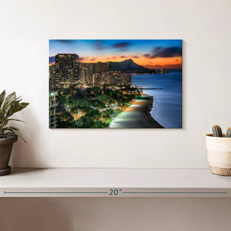 Gillard Waikiki Coast Sundown, H 8 po x l 12 po