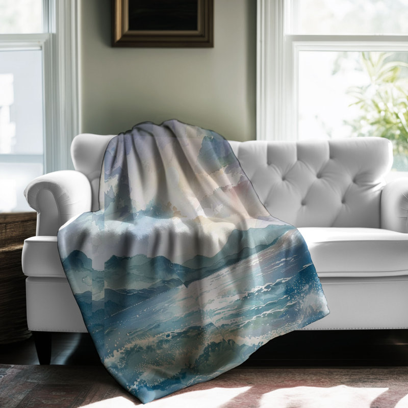Bright Bright Views - 1 pièce Sherpa Premium, Grand lit
