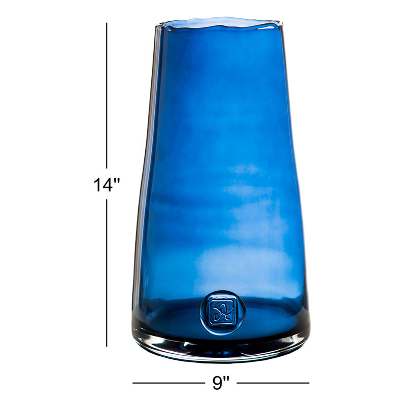 Medallion Handmade Glass Table Vase