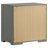 High Gloss 2-Drawer Nightstand Bedside Table