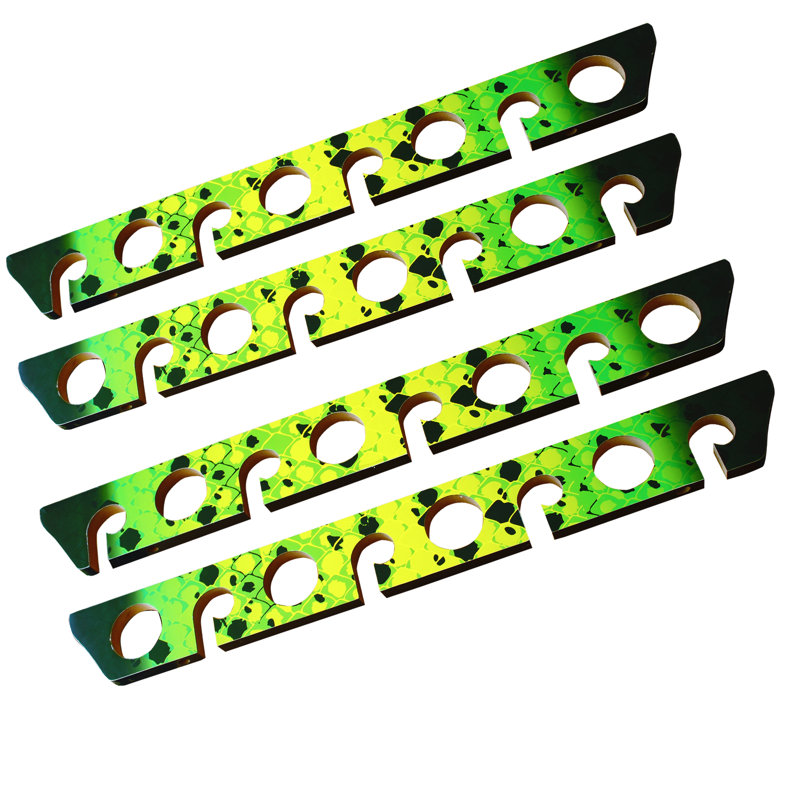 Yellow 8 Rod Wall/Ceiling Rack - 2 Pack, Green