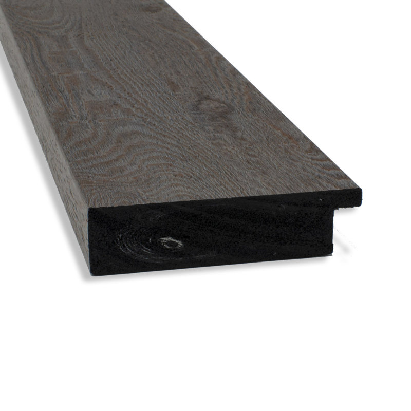Akhia Narrow Beveled Wall Mirror, 29" x 23", Rustic Plank Gray