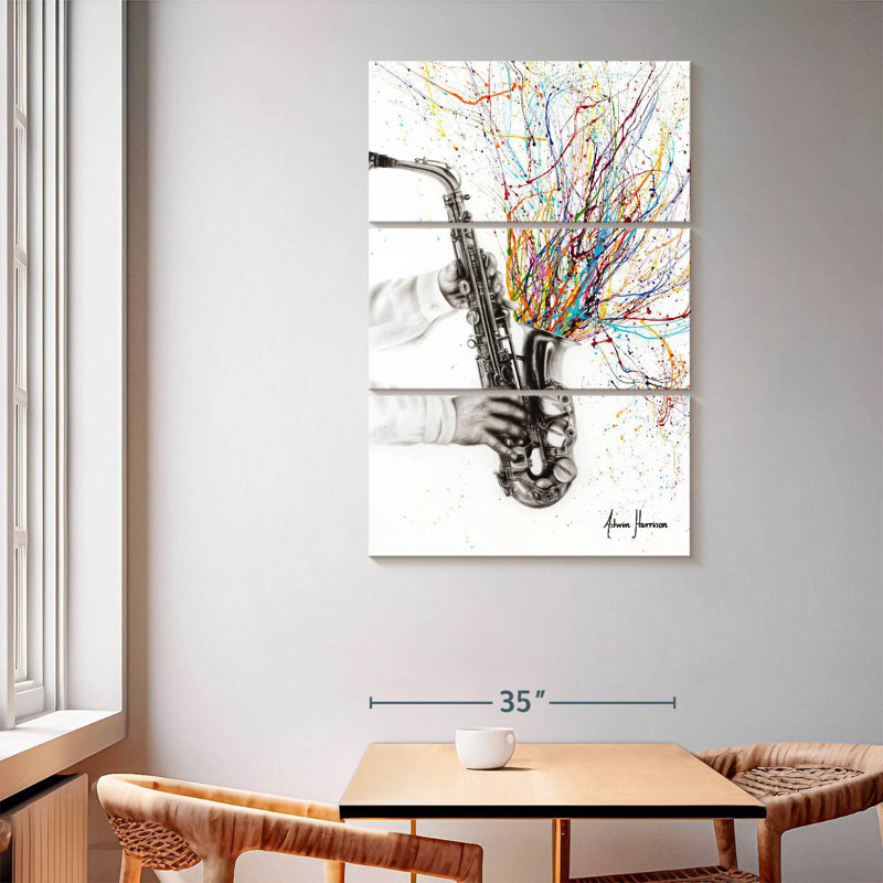 Abarca The Jazz Saxophone, 65" H x 42" W