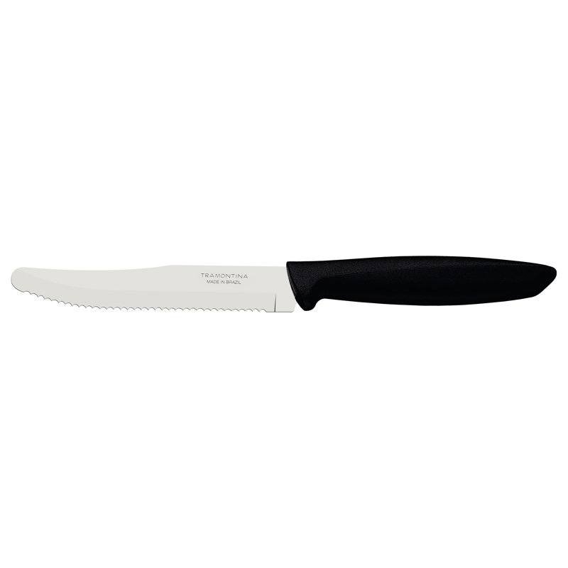 Tramontina Plenus 11.4cm Tomato Knife, Black