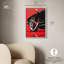 «Red Bold Sneaker and Car Canvas Sports», art mural -186472197-186472204