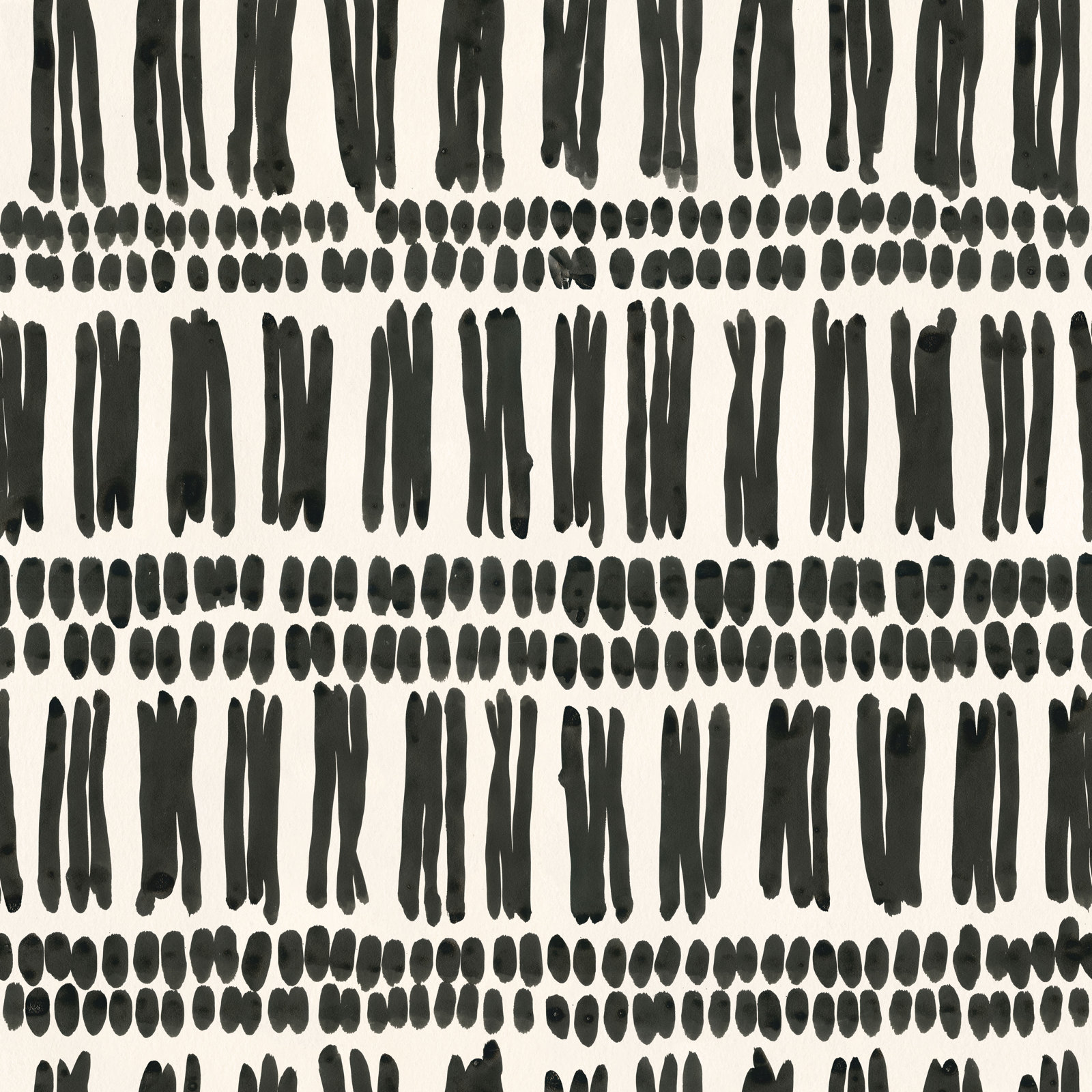 Orlo Abstract Wallpaper, Cream/Black