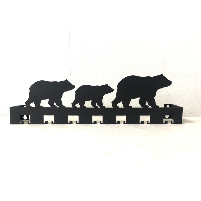 METAL THREE BEARS HOOKS 16"X3"X4.25"