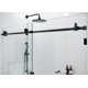 Eclipse 56 - 60 in. x 78 in. Fully Frameless Sliding Shower Door