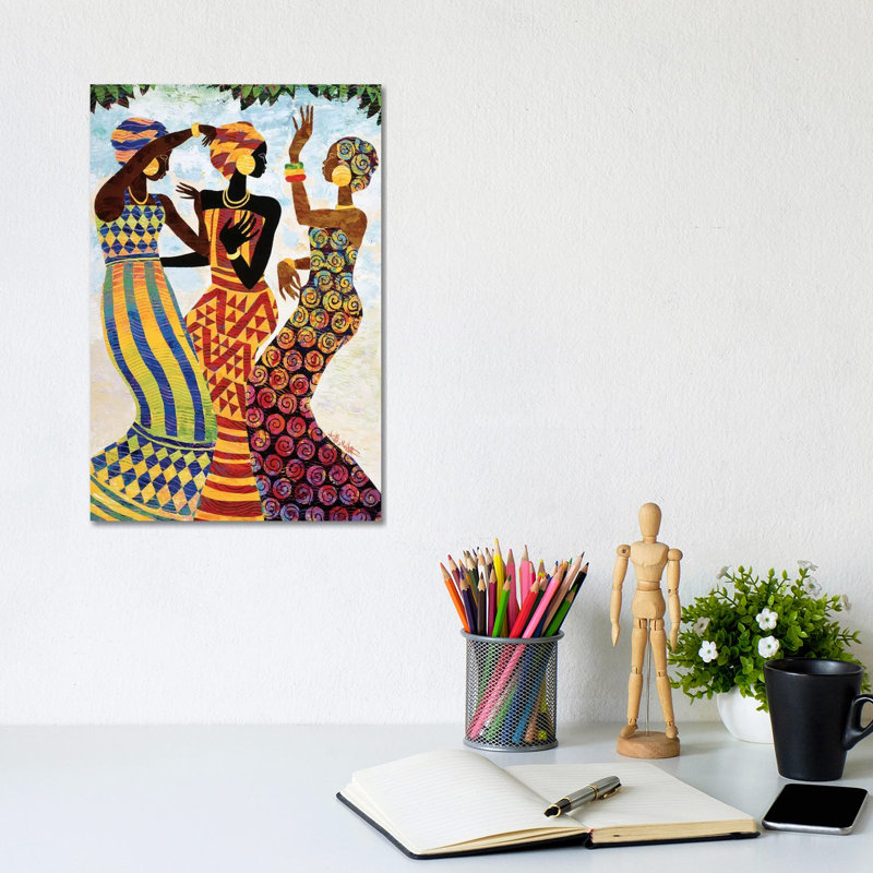 Celebration by Keith Mallett - Painting on Canvas, 20.32 cm H x 30.48 cm W, Wrapped Canvas