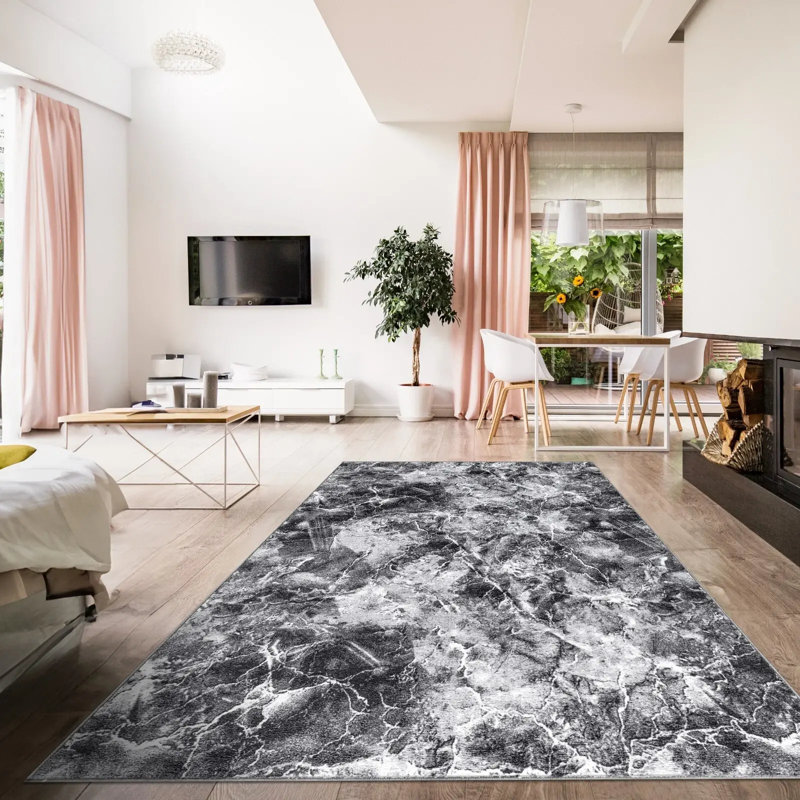 Solid Colour Area Rug, Rectangle 200 x 290 cm