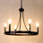 6 - Light Dimmable Wagon Wheel Chandelier-481397710