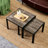 Amose Glass Top Nesting Coffee Table-1551560403