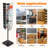 36 Pockets Metal Free Standing Magazine Rack