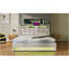 Grand lit plateforme tapissier avec système de rangement hydraulique, charge DEL et USB, naturel (sans matelas)-1226195137-1226195151