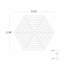 Ako 6" Hexagon Marble Micro Mosaic Tile-613342625