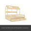 Lit plateforme simple double avec tablettes et tiroirs de rangement-1128464599