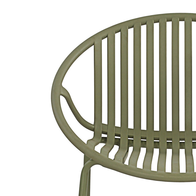 Ensemble de 2 chaises de patio empilables, Vert