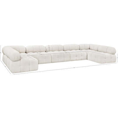 Izzat Upholstered U-Shaped Sectional Reversible