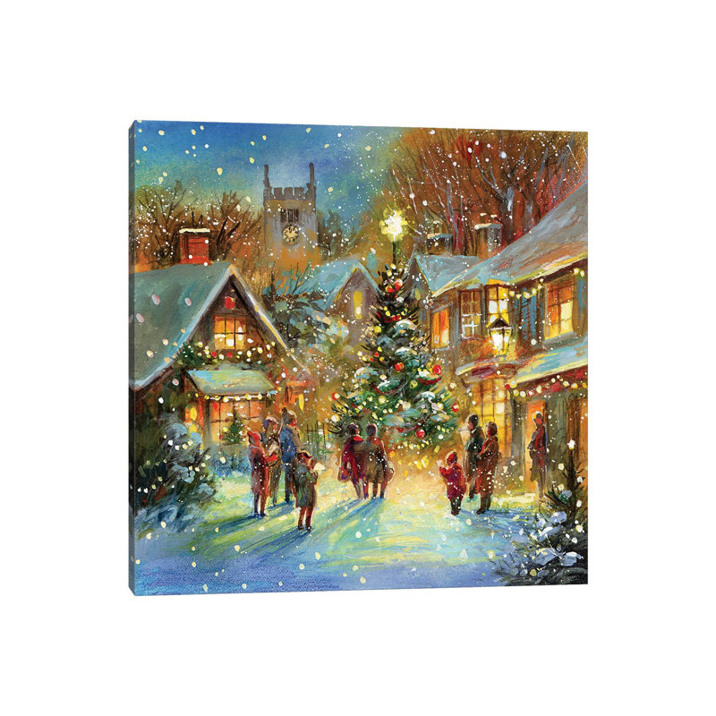 « Evening Carol » par Jim Mitchell-impression, Toile tendue, H 18 po x l 18 po x 1,5 po