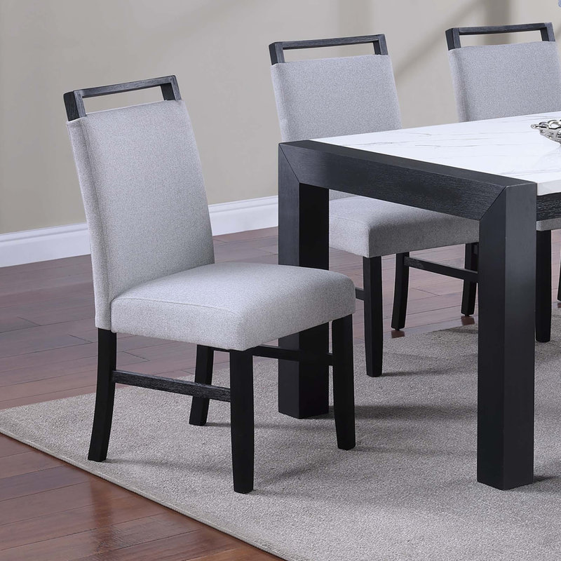 Ensemble de salle à manger de style moderne et 6 chaises en bois 7 pièces, 7