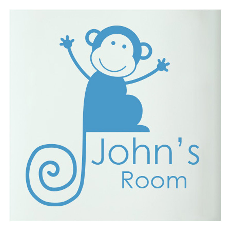 Animals Wall Decal, Blue