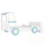 Lit voiture simple avec tablettes de rangement-1655679577