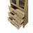 28 Inch Bath Storage Glass Cabinet in Linen Oak-1806197154-1806197182