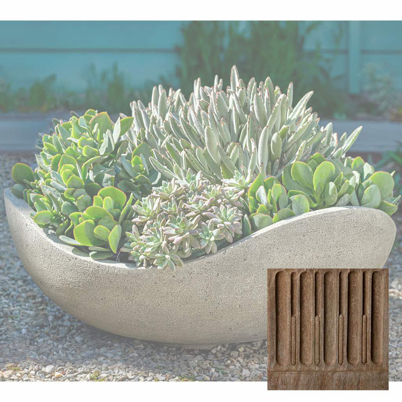 Handmade Pot Planter, Aged Limestone
