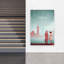 London - Big Ben And Tower Bridge Classic Elegant Retro City Wall Art Print 1 Piece Wrapped Canvas Wall Art-1122654068