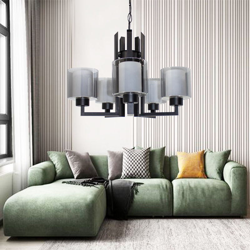Abrienda 5 - Light Chandelier, Grey, Black