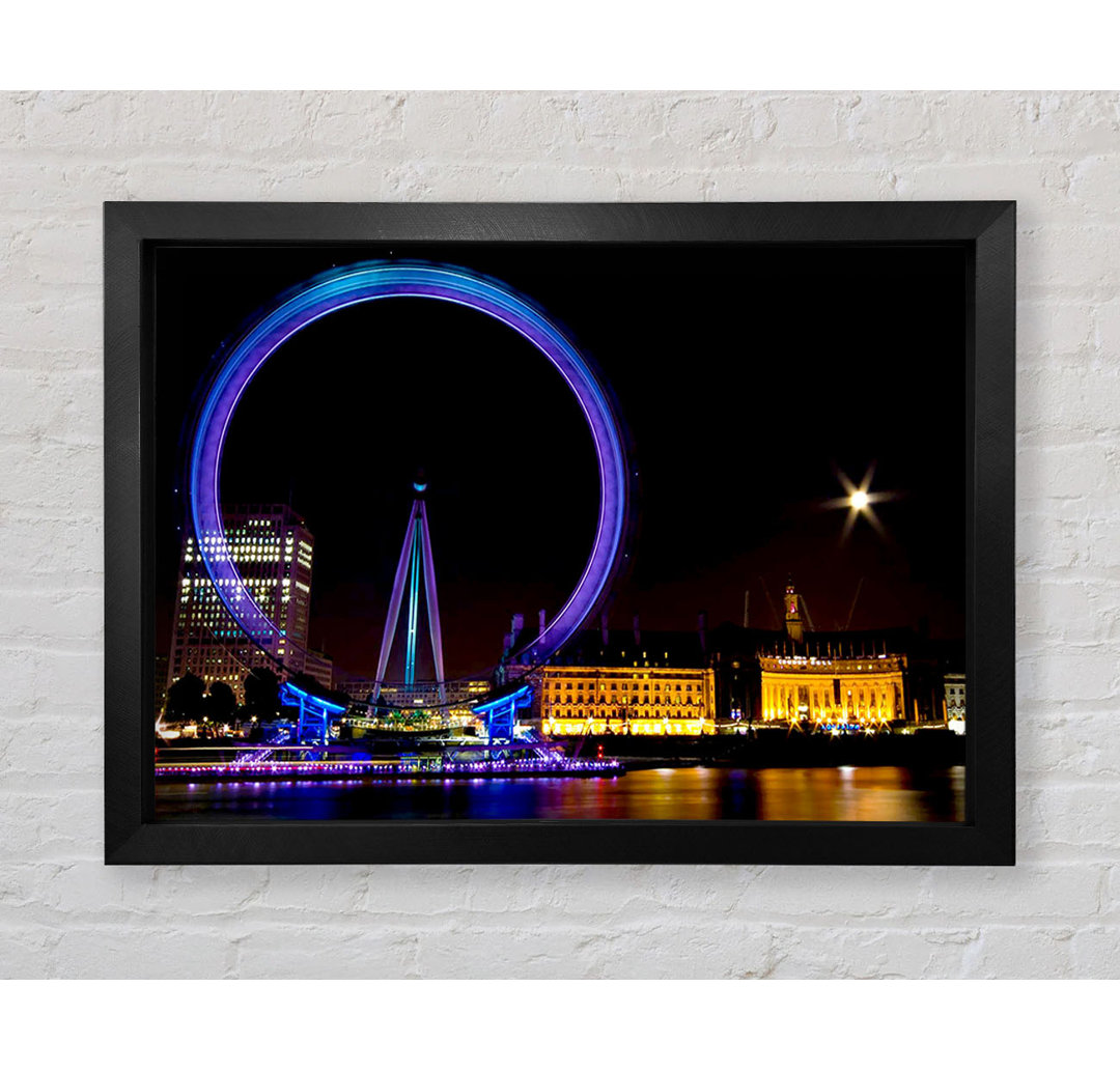 London Eye Speed Nights - Einzelne Bilderrahmen Kunstdrucke