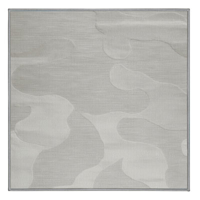 Tapis abstrait gris lavable à la machine