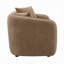 Causeuse Keina, 2 coussins décoratifs, chenille brun doux moderne, 57 po-111577760