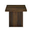Ensemble 2 pièces table basse et table de bout carrée, pin foncé-667579567