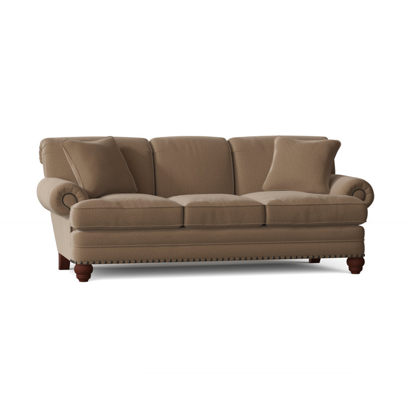 Spratt Sofa, Dark Brass, Manhattan, Beantown 10 Sand Performance Chenille